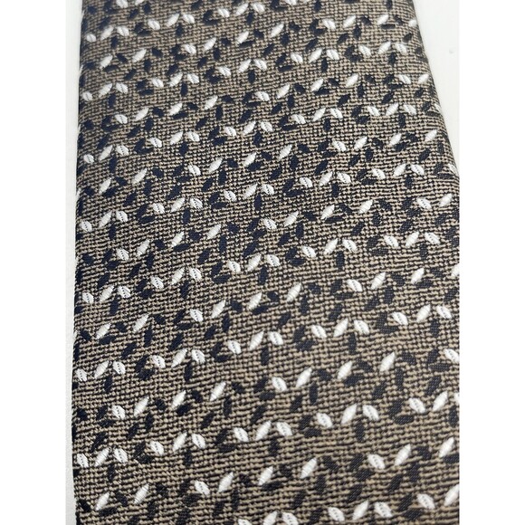 ALFATECH BY ALFANI Stain Resistant Thornton Mini Tie In Taupe New - Picture 2 of 7
